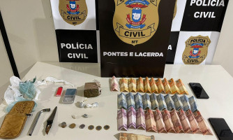 Homem é detido em flagrante em Pontes e Lacerda com um quilo de pasta base