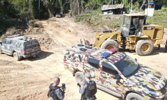 Patrulha Rural prende três homens por exploração em garimpo ilegal e desmate