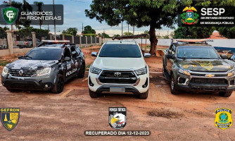 Forças de segurança recuperam caminhonete Hilux após denúncia de apropriação indébita