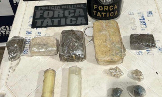 Força Tática apreende dois adolescentes com tabletes e porções de maconha em Rosário Oeste