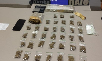Força Tática prende dois homens em flagrante por tráfico de drogas em Sapezal