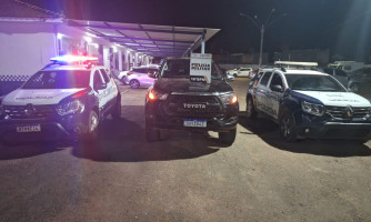 Pontes e Lacerda: Trabalho de inteligência da Polícia Militar resulta na recuperação de uma Hilux furtada