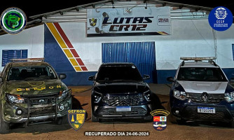 Forças de segurança recuperam veículo roubado em Pontes e Lacerda; motorista de aplicativo foi sequestrada