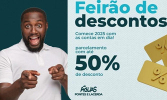 Águas Pontes e Lacerda oferece condições especiais para regularização de débitos