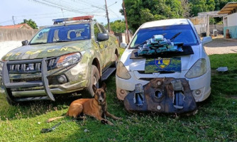 Gefron apreende carga de cocaína avaliada em R$ 396 mil na BR-070