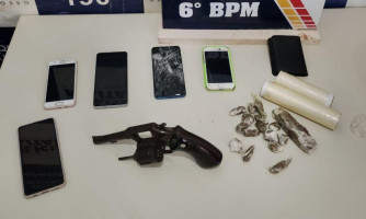 Cerco da PM: grupo é preso com armas, munições e drogas