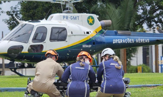 Ciopaer e Corpo de Bombeiros resgatam trabalhador que caiu em silo de grãos