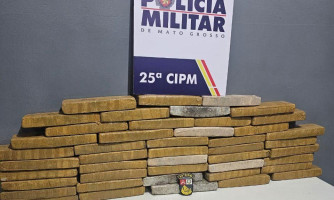 Carga de carne: Polícia Militar prende caminhoneiro por tráfico de drogas e apreende 45 tabletes de maconha