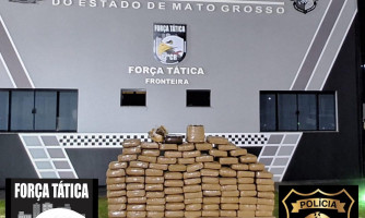 Droga avaliada em R$ 280 mil é apreendida pelas forças de segurança de Pontes e Lacerda