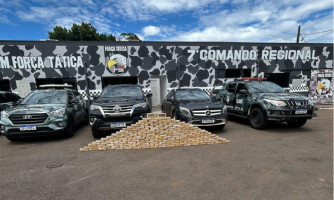 Força Tática apreende 170 tabletes de pasta base de cocaína em Tangará da Serra