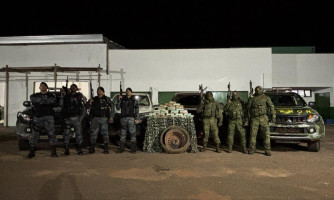 PM e Gefron apreendem 31 quilos de pasta base de cocaína e causam prejuízo de R$ 1 milhão às facções