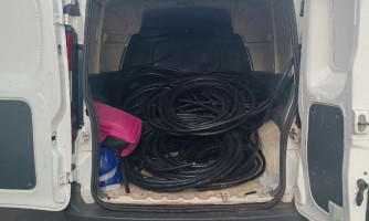 PM prende dupla e recupera mil metros de cabos telefônicos furtados em Mirassol d’Oeste