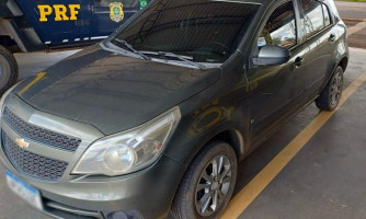 PRF prende condutor por adulteração de placa na BR-174, em Vale de São Domingos-MT