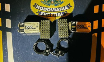 PRF apreende munições e identifica transporte irregular de combustível na BR-174B, em Pontes e Lacerda-MT