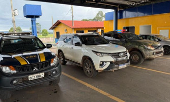 PRF e GEFRON recuperam veículo em Pontes e Lacerda - MT