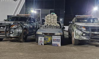 Forças de segurança apreendem 57 quilos de supermaconha e causam prejuízo de R$ 180 mil às facções criminosas em Vila Bela da Santíssima Trindade