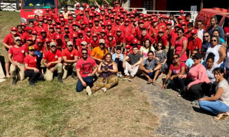 1° Campo de instrução com os alunos do Projeto Bombeiros do Futuro foi realizado em Comodoro no último final de semana