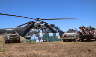 Ação conjunta apreende quase uma tonelada de cocaína na fronteira com a Bolívia
