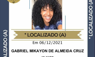 Adolescente que ficou quase duas semanas desaparecido é localizado; Ele disse aos policiais que havia desligado o celular e não quis dar notícias aos familiares por medo