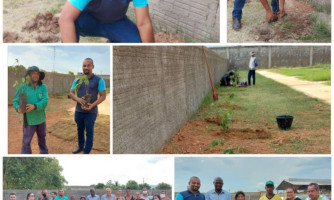 Árvores são plantadas em homenagem as vítimas da Covid-19 em Vila Bela; vereador Isaias participa da ação