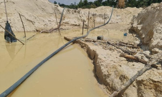 Batalhão Ambiental e Rotam fecham garimpo e aplicam multa de R$ 500 mil em MT