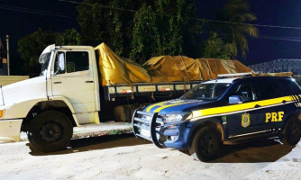 Caminhão adulterado é apreendido pela PRF em Cáceres