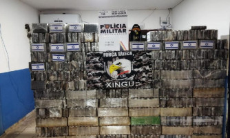 Carga com 770 tabletes de cocaína avaliada em R$ 25 milhões é apreendida em MT