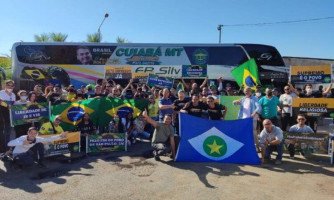 Comitiva com 29 ônibus de MT vai a Brasília pedir voto impresso; dois ônibus saíram de Pontes e Lacerda