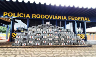Droga avaliada em aproximadamente R$ 90 milhões de reais é apreendida pela PRF; meia tonelada de cocaína