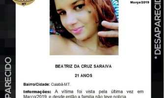 Família procura jovem que está desaparecida há 2 anos em MT
