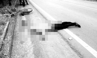 Fatalidade: Ciclista morre atropelado as margens da BR-174