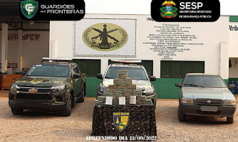 Fronteira: Droga avaliada em quase R$ 1 milhão é apreendida próximo a Maquina Queimada