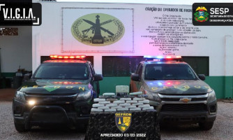 Gefron apreende 30 kg de entorpecentes e recupera veículo na fronteira
