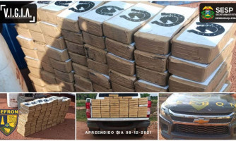 Gefron apreende droga avaliada em R$ 1.590.300,00 escondida em ônibus que faz linha da comunidade Triunfo para Pontes e Lacerda; veja o vídeo