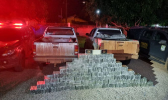 Gefron, Força Nacional e PF apreendem quase meia tonelada de cloridrato de cocaína na Serra de Santa Bárbara