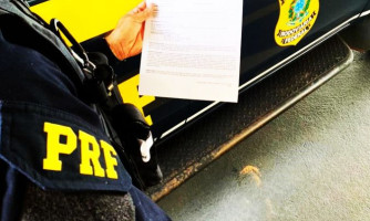 Homem com mandado de prisão em aberto é preso pela PRF de Pontes e Lacerda