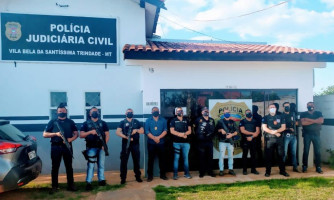 Homem com mandado por violência doméstica é preso pela Polícia Civil após disparo de arma de fogo em Vila Bela