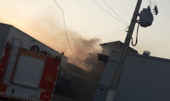 Incêndio é registrado na recepção do Hospital São Lucas em Pontes e Lacerda