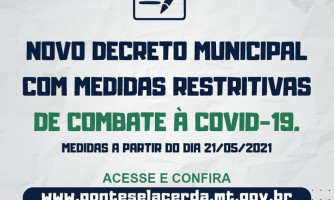 Novo decreto libera eventos e mantém restrições em Pontes e Lacerda; toque de recolher permanece a partir das 23h