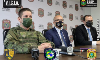 Operação conjunta desarticula refinadora de cocaína e prende 4 pessoas na fronteira com a Bolívia