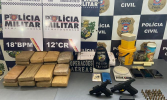 Operação integrada cumpre 27 mandados e apreende mais de 22 quilos de entorpecentes em Pontes e Lacerda