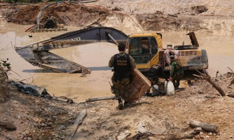 PF: Garimpo destruiu área equivalente a 1,9 mil campos de futebol em Pontes e Lacerda