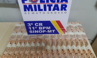 PM prende quadrilha com R$ 5 mil reais em notas falsas