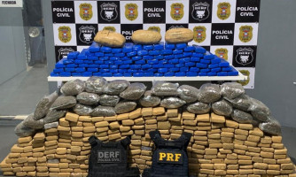 Polícia Civil apreende 398 tabletes de maconha com casal que trouxe droga de MS para Rondonópolis