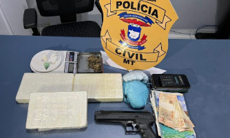 Polícia Civil apreende três quilos de cloridrato de cocaína e prende dois traficantes