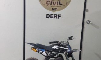 Polícia Civil recupera moto furtada em Sapezal e prende homem por receptação