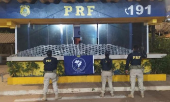 Polícia Rodoviária apreende 195 kg de cocaína dentro de carreta na BR-070