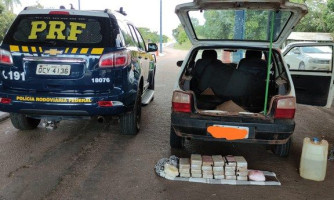 Polícia Rodoviária Federal prende homem transportando 27 Kg de cocaína em Cáceres/MT