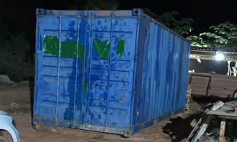 Policiais civis localizam container furtado em VG e prendem receptador