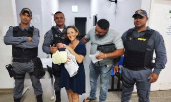 Policiais salvam bebê de 3 dias de vida engasgado com leite materno em MT